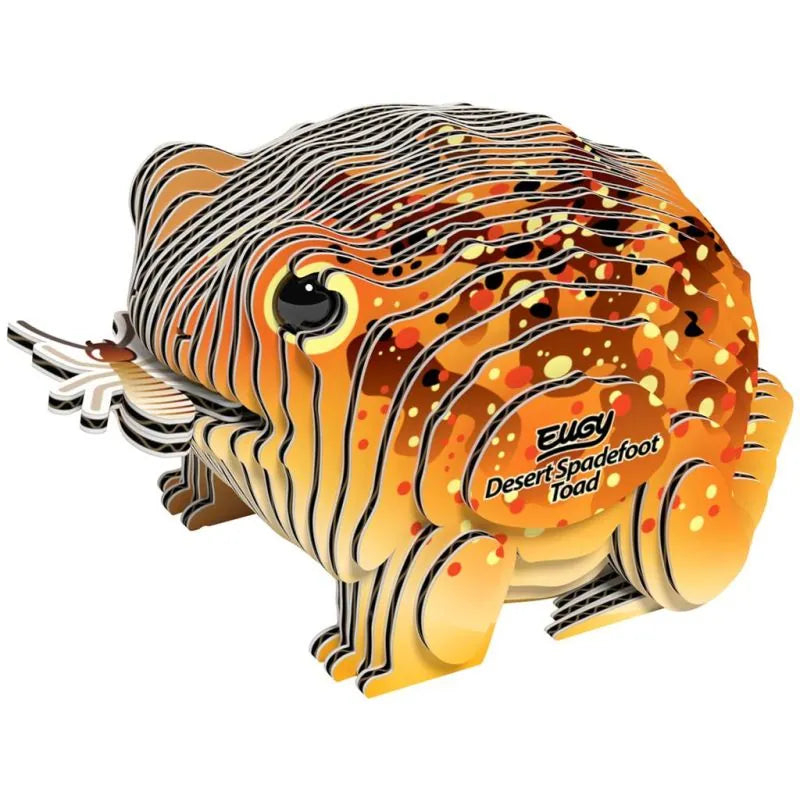 EUGY 3D-Modell-Bastelset „Desert Spadefoot Toad“ – Aus Karton, ökologisch, Für Kinder & Sammler