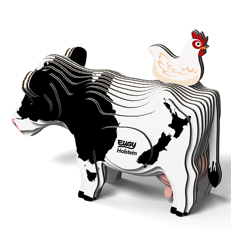 Eugy Holstein Friesian Cow 3d Puzzle The Play Room 