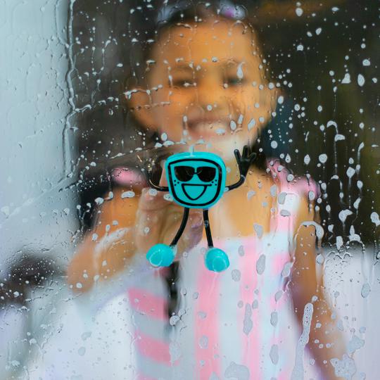 Glo Pals Light Up Sensory Bath Toy Blair (Blue) The Play Room