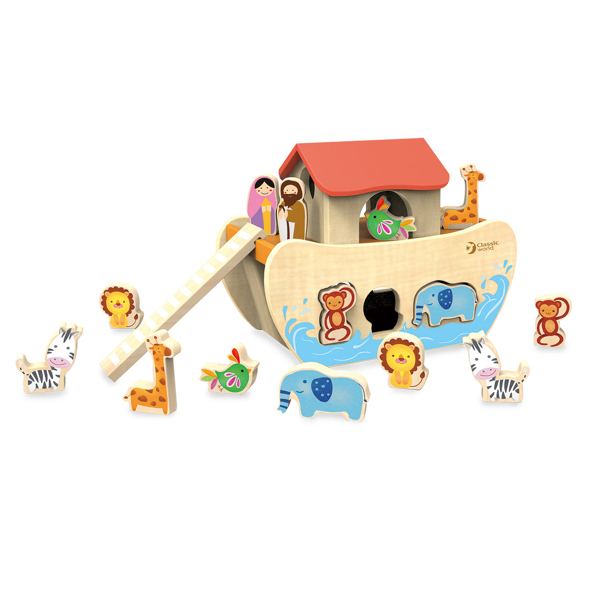 Wooden noah's deals ark shape sorter