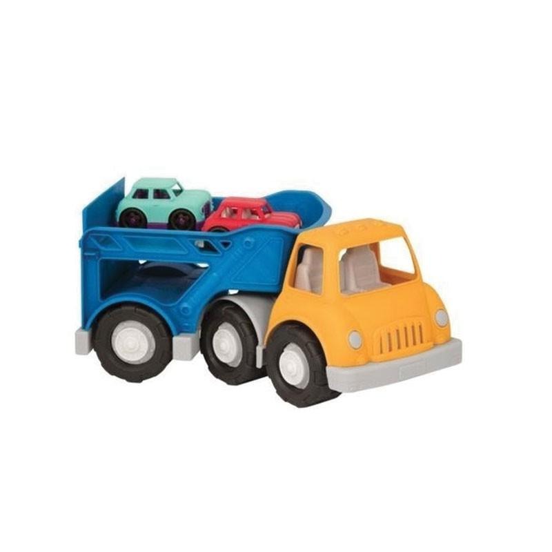 Wonder Wheels Car Carrier - Camion Porta Auto Con 2 Macchinine, Giocattolo Per Bambini, Modello BX1782Z - 2