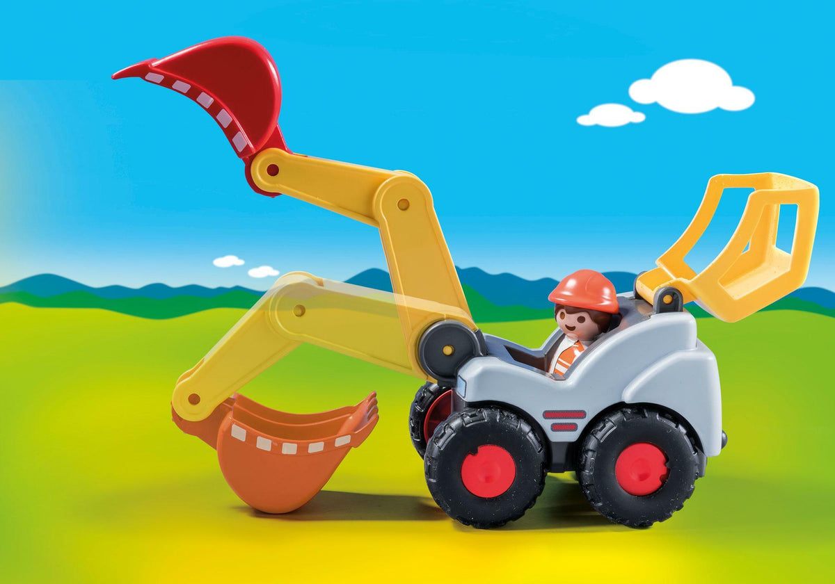 Playmobil - 1.2.3 Shovel Excavator (70125)