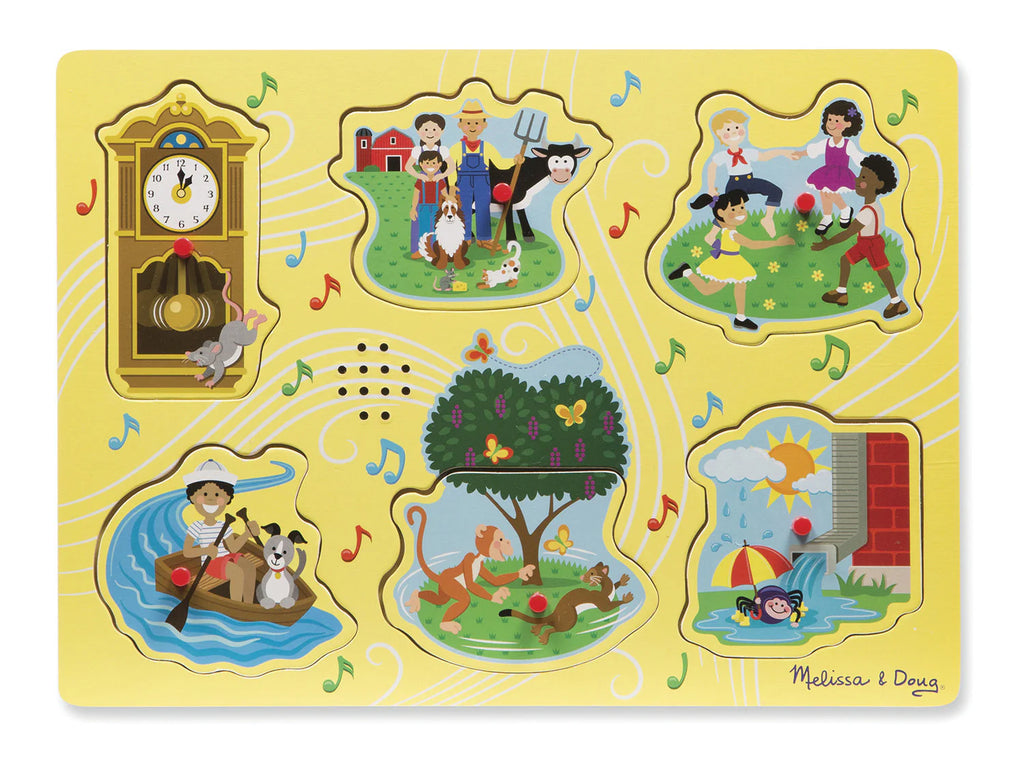 Melissa & Doug - Sing-Along Nursery Rhymes 1 Song Puzzle - 6pc