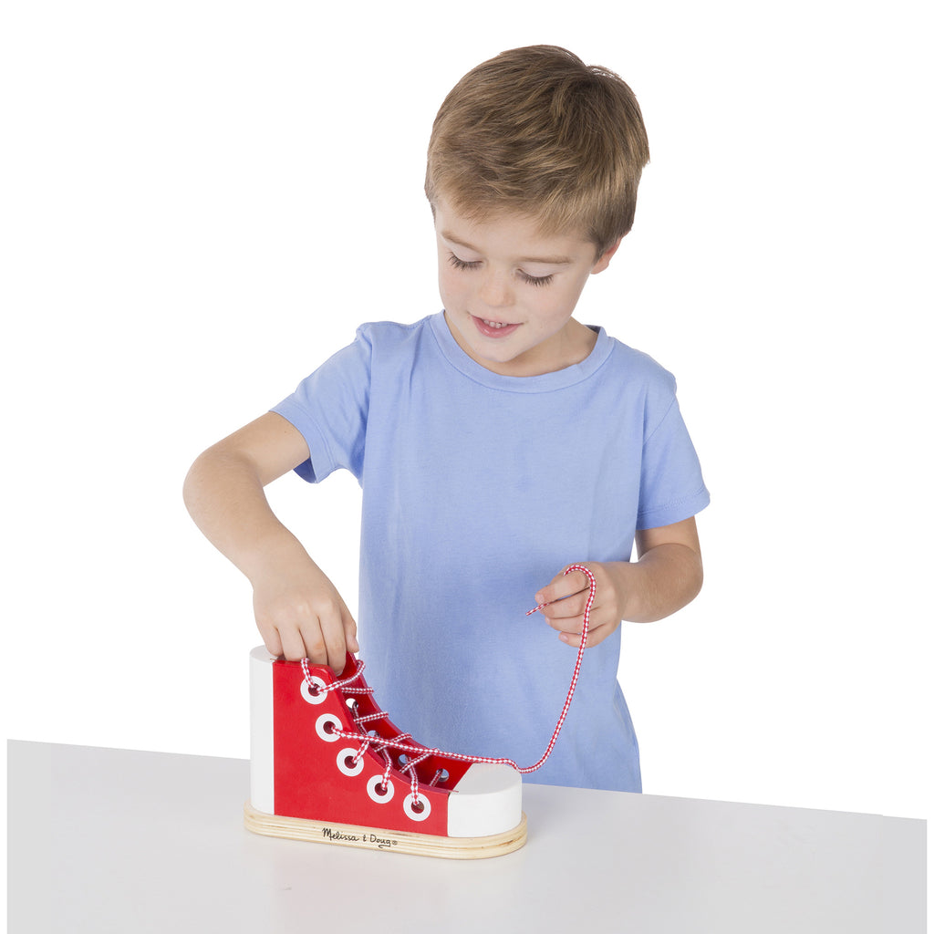 Melissa & Doug - Wooden Lacing Sneaker