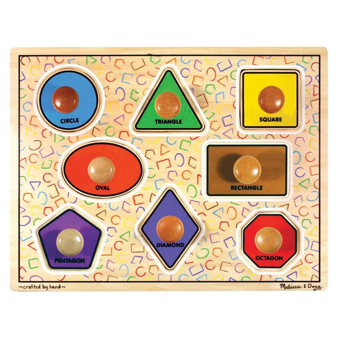 Melissa & Doug - Puzzle Jumbo Knob Large Shapes
