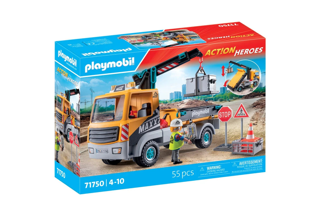 Playmobil - Construction Truck w/Crane 71750