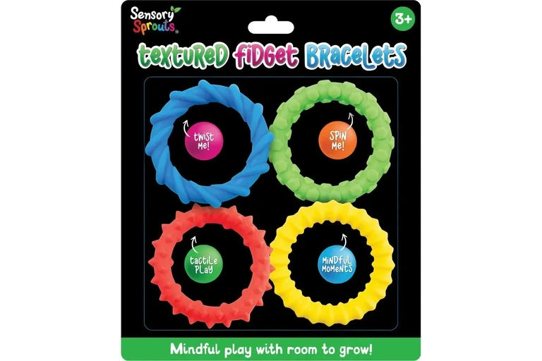 Sensory Sprouts - Textured Fidget Bracelets 4pk