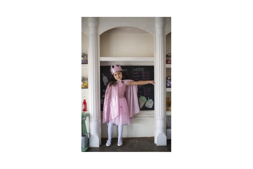 Great Pretenders - Pink Sequins Butterfly Dress & Wings - Size 5-7