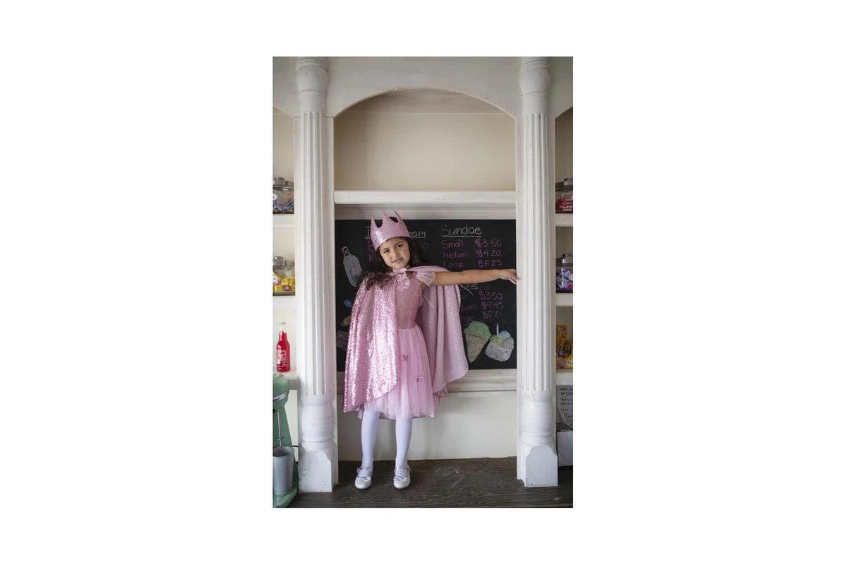 Great Pretenders - Pink Sequins Butterfly Dress & Wings - Size 5-7