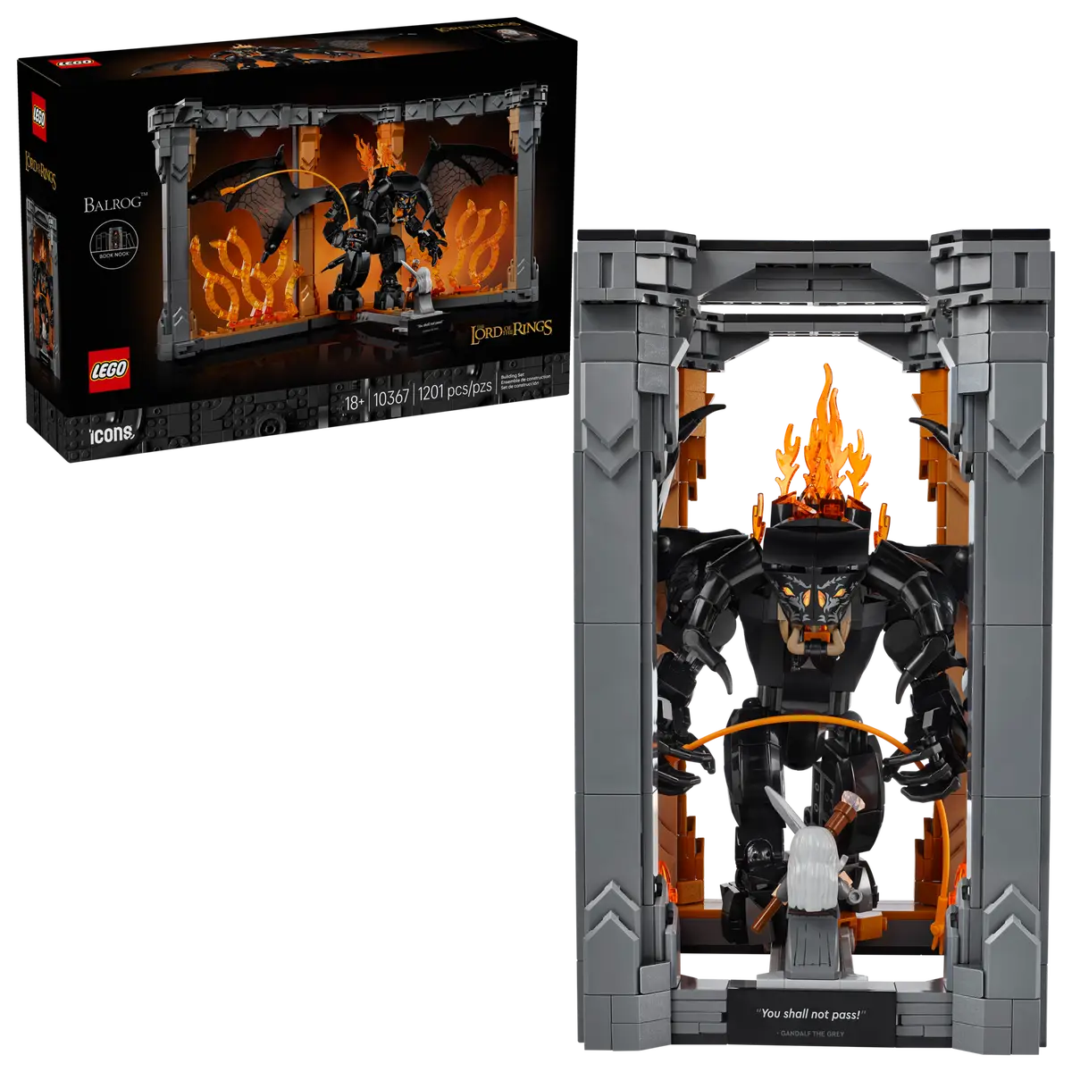 LEGO - Icons Lord of the Rings Balrog Book Nook 10367