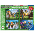 Ravensburger - Minecraft Bumper Pack Puzzle 4x100pc