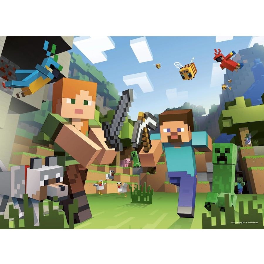 Ravensburger - Minecraft Bumper Pack Puzzle 4x100pc