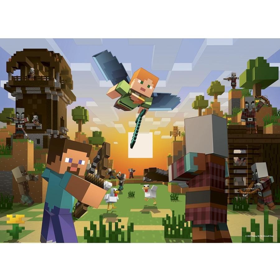 Ravensburger - Minecraft Bumper Pack Puzzle 4x100pc