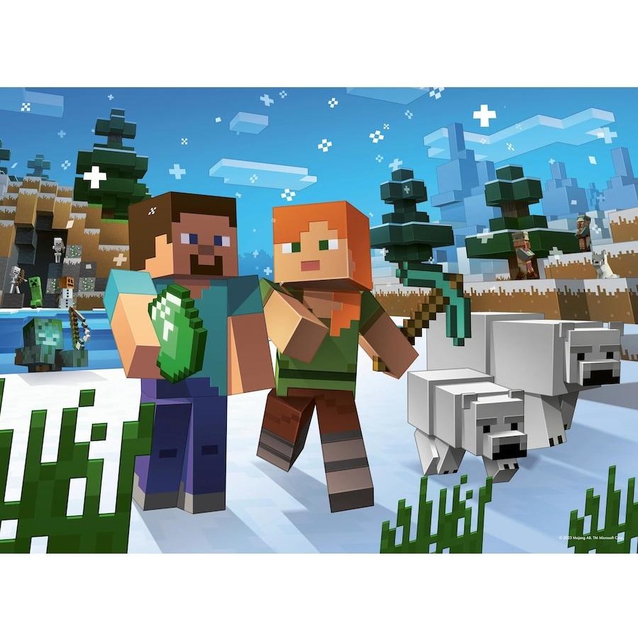 Ravensburger - Minecraft Bumper Pack Puzzle 4x100pc