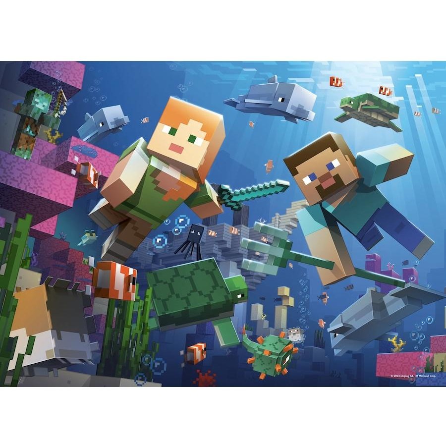 Ravensburger - Minecraft Bumper Pack Puzzle 4x100pc