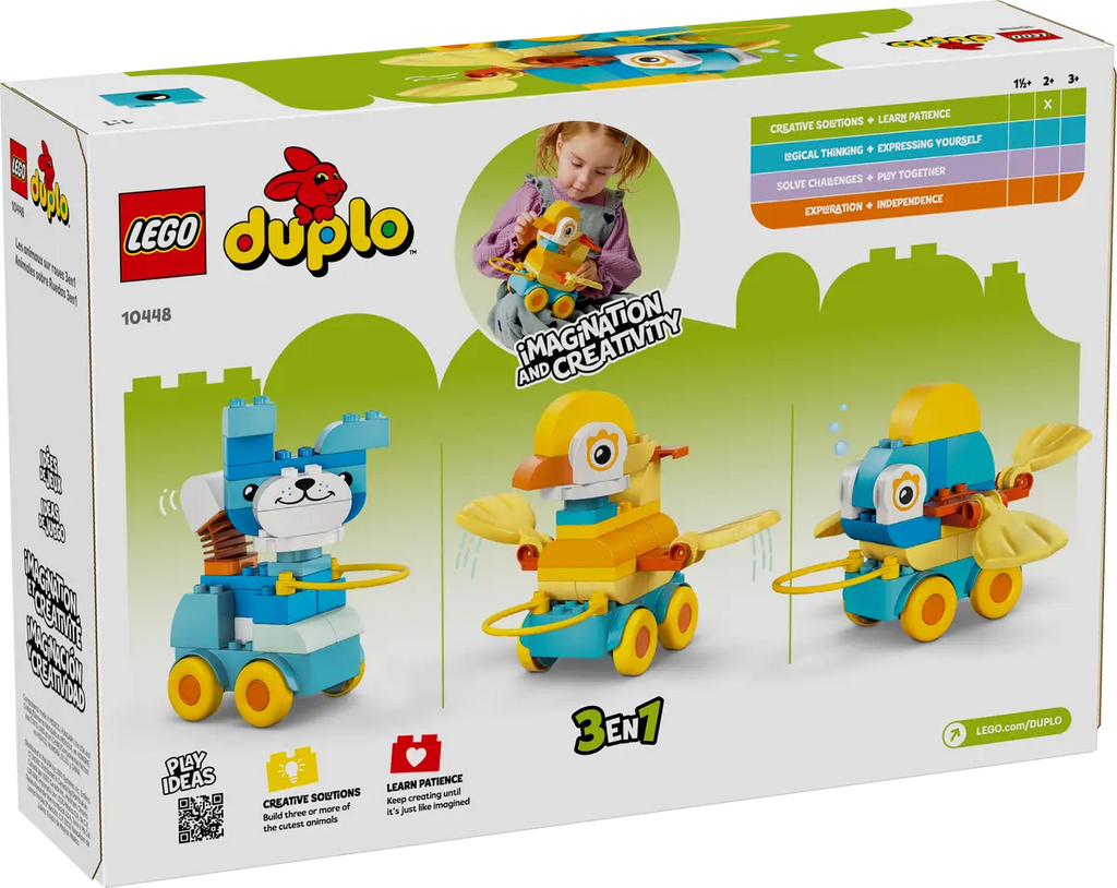 LEGO - Duplo 3 in 1 Animals on Wheels 10448