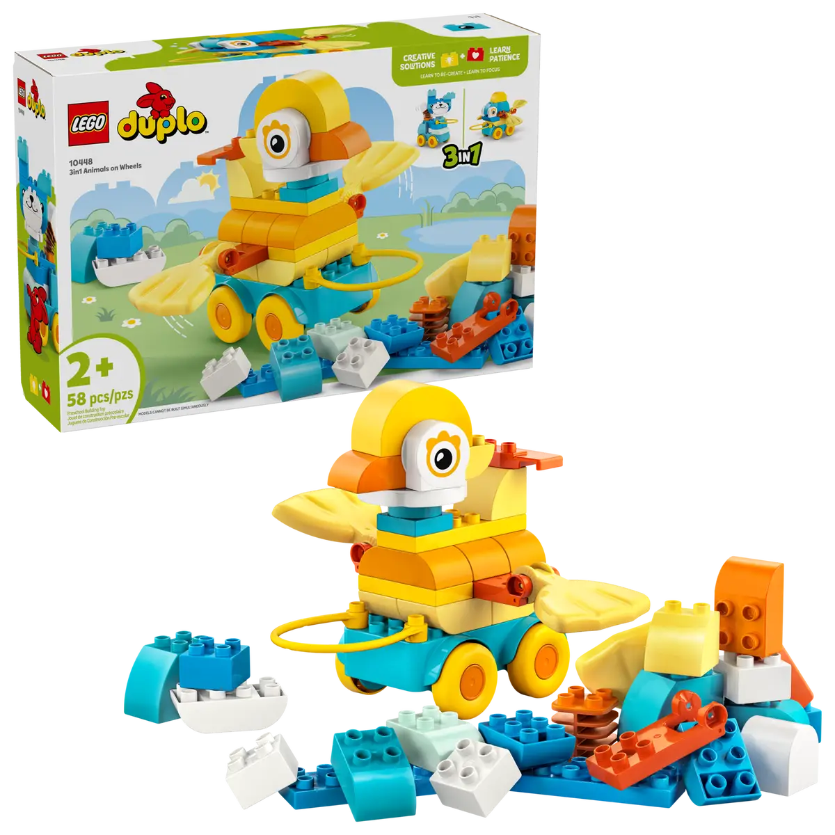 LEGO - Duplo 3 in 1 Animals on Wheels 10448