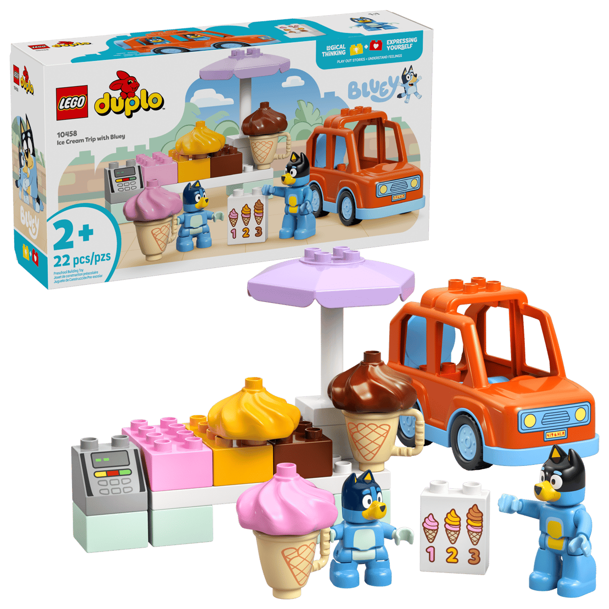 LEGO - Duplo Ice Cream Trip with Bluey 10458