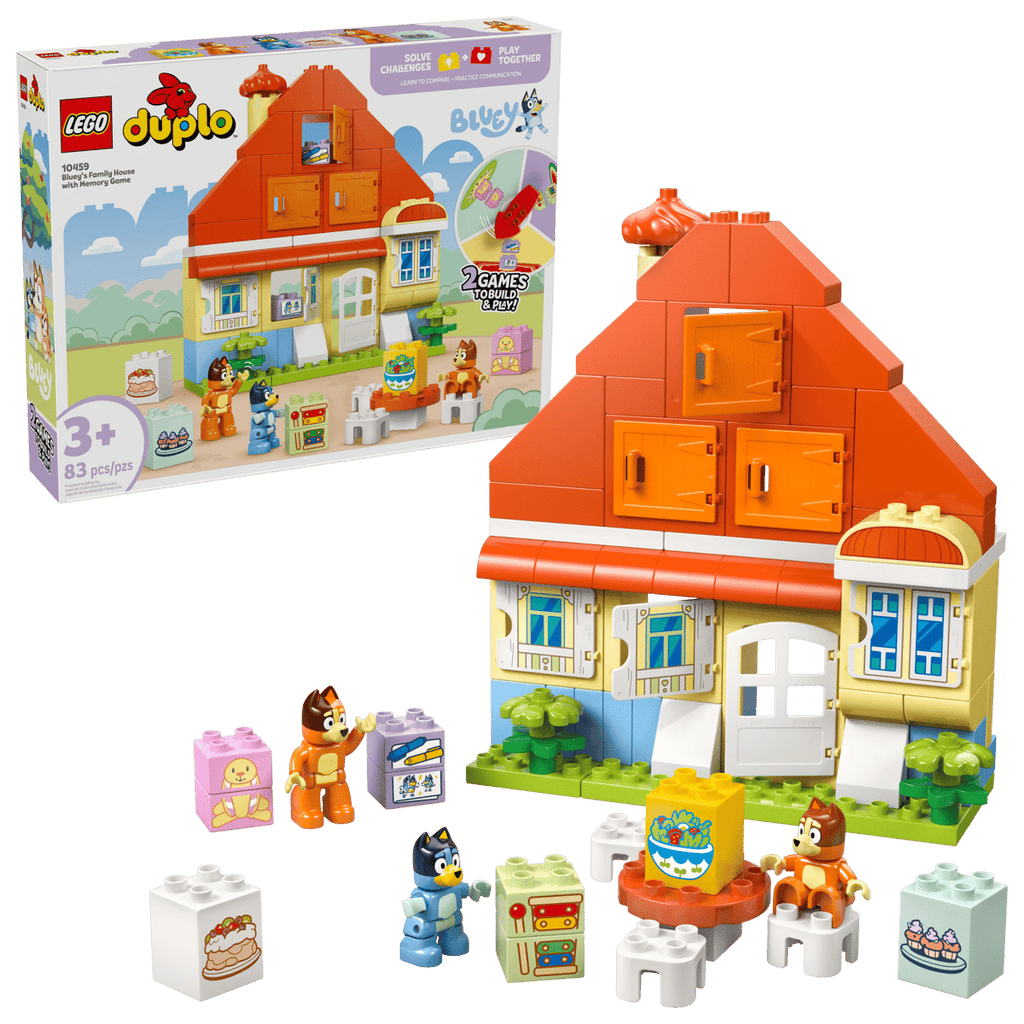 LEGO - Bluey's Family House with Memory Game 10459