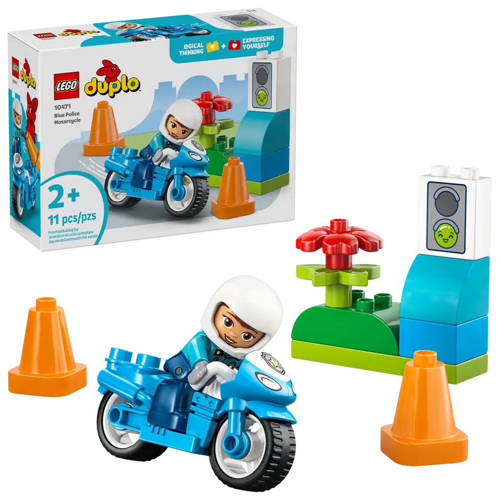 LEGO - Duplo Blue Police Motorcycle 10471