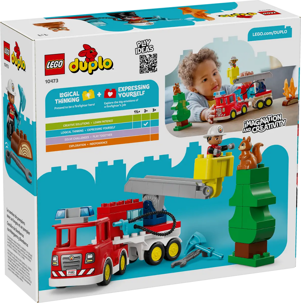 LEGO - Duplo Fire Engine with Hose and Firefighter 10473