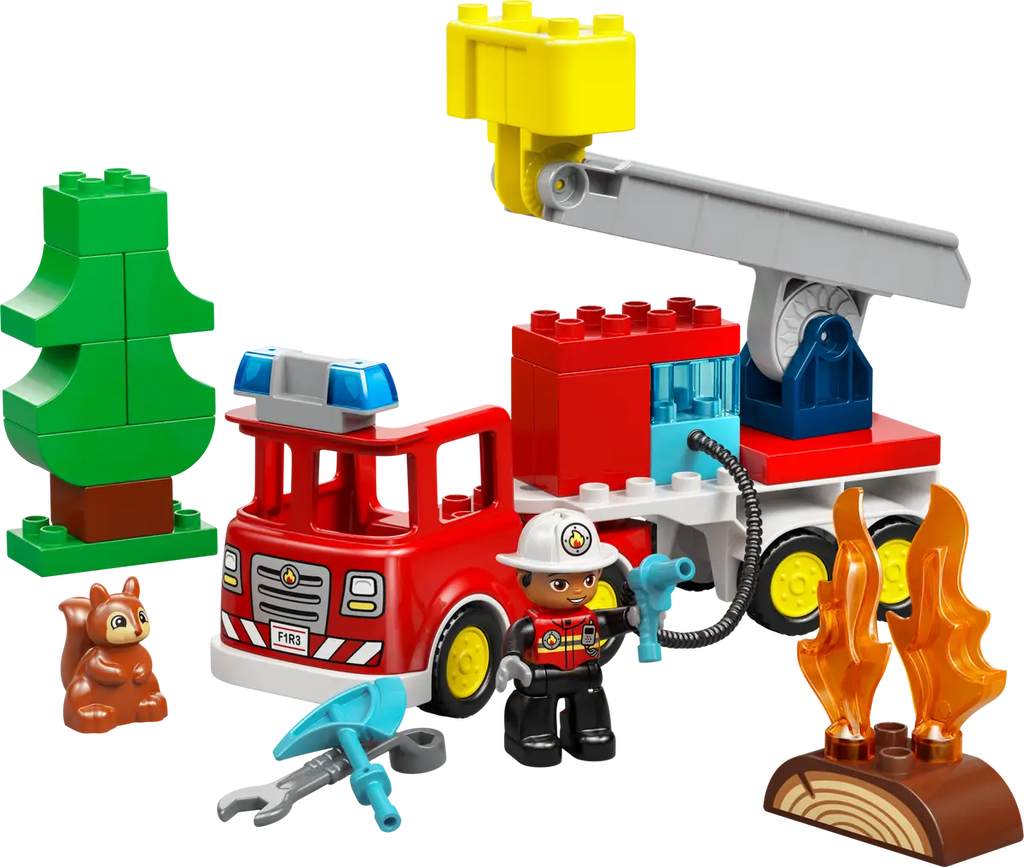 LEGO - Duplo Fire Engine with Hose and Firefighter 10473