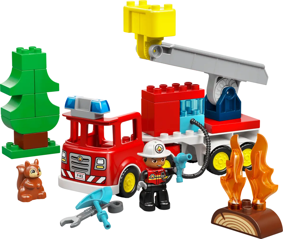 LEGO - Duplo Fire Engine with Hose and Firefighter 10473