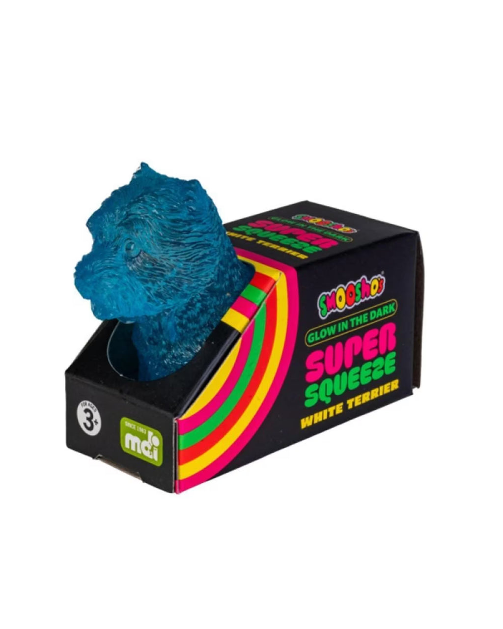 Smooshos - Super Squeeze Glow - White Terrier