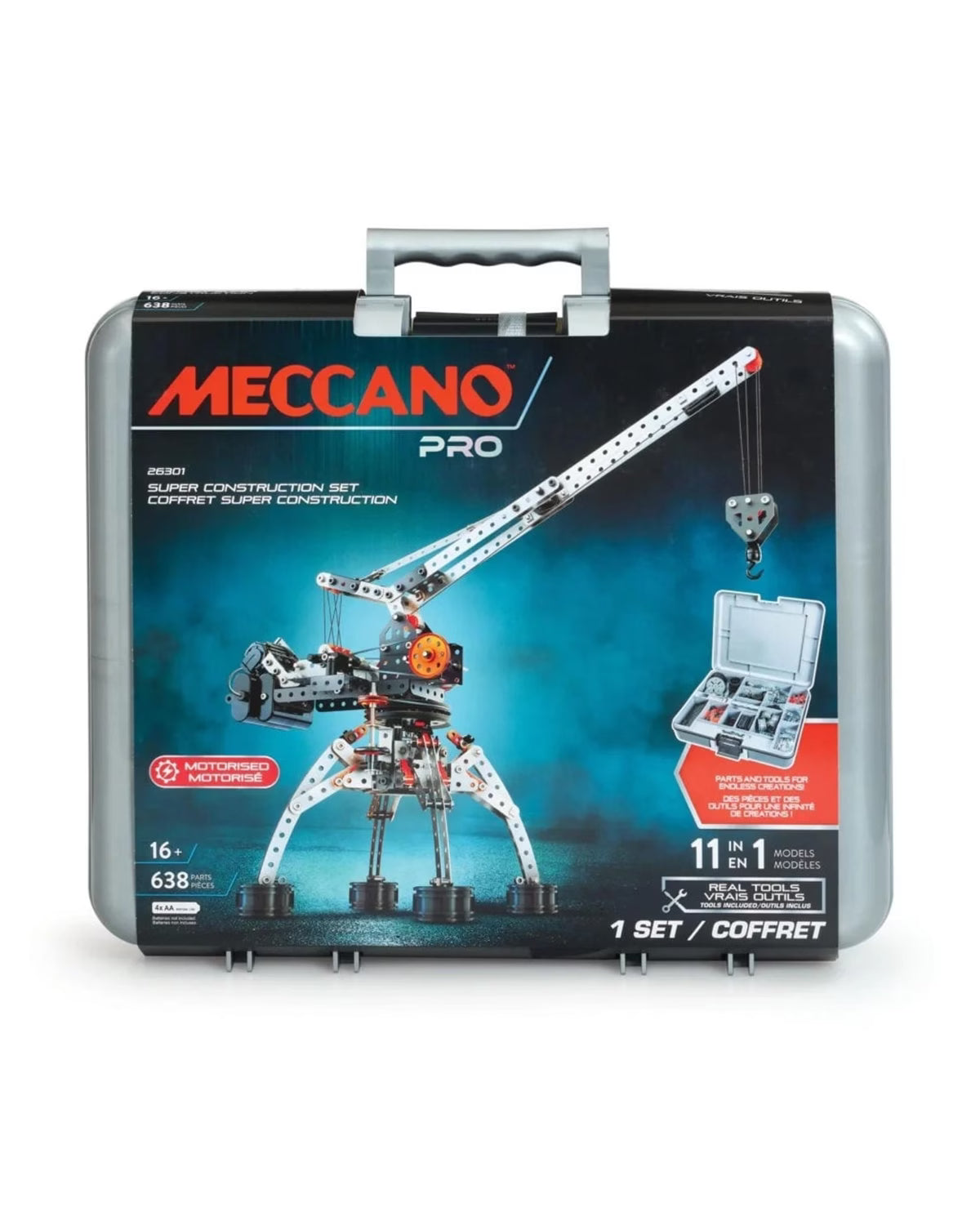 Meccano - Pro Super Construction set 11 in 1 in Case