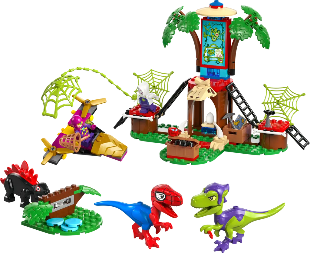 LEGO - Spidey Spidey & Gobby's Raptor Battle at Tree House HQ