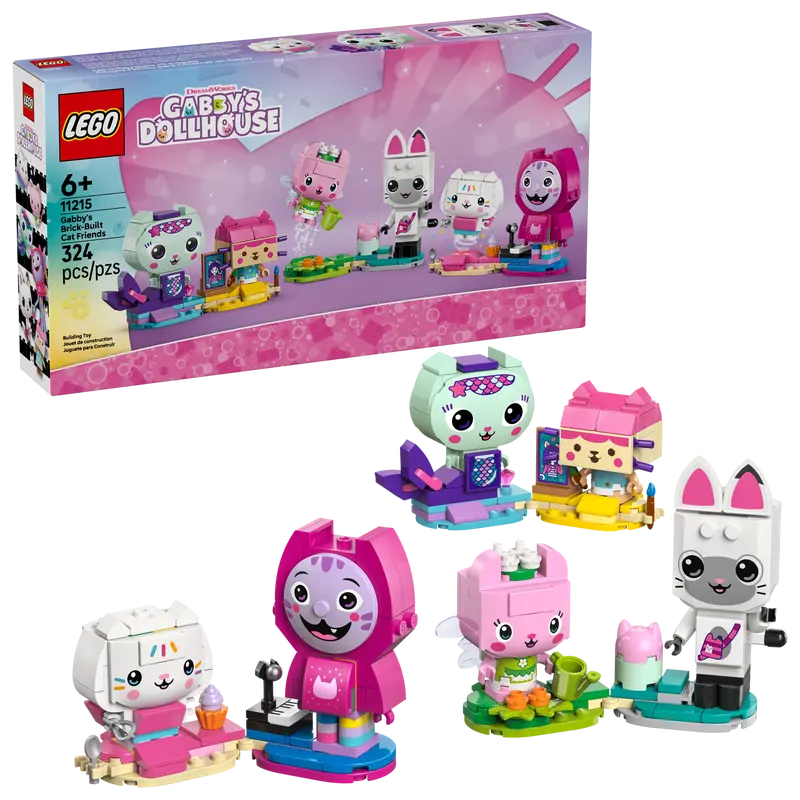 LEGO - Gabby's Dollhouse Gabby's Brick-Built Cat Friends 11215