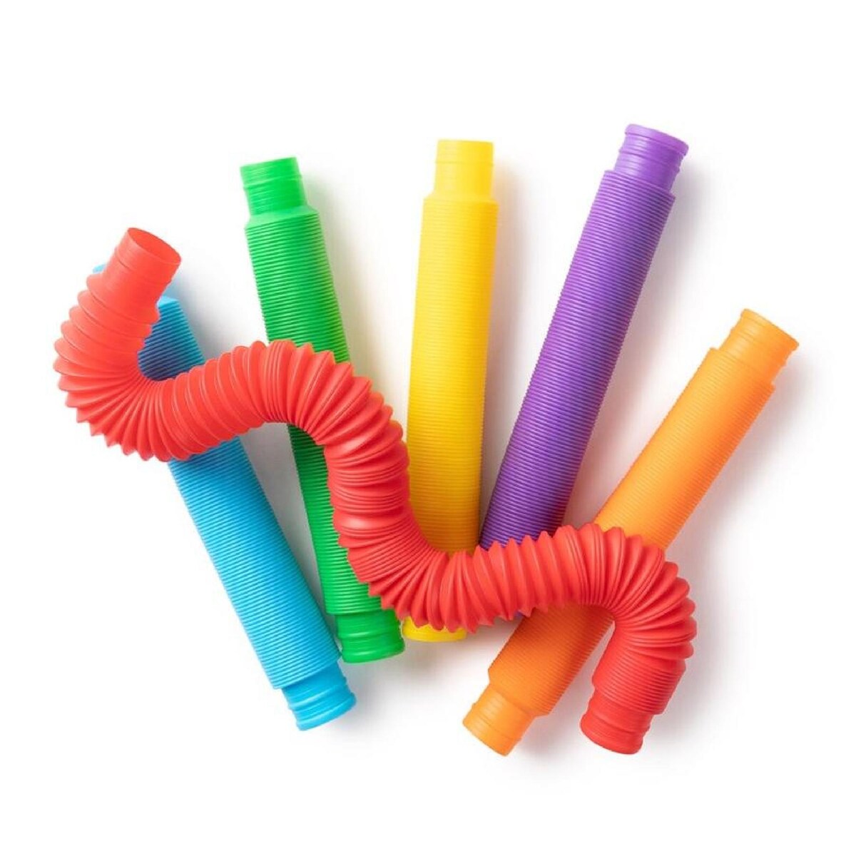 Sensory Sprouts - Rainbow Pull Pipes Set of 12