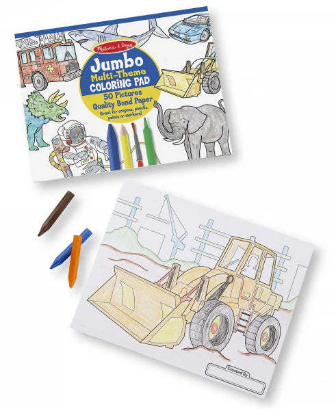 Melissa & Doug - Jumbo Colouring Pad - Blue