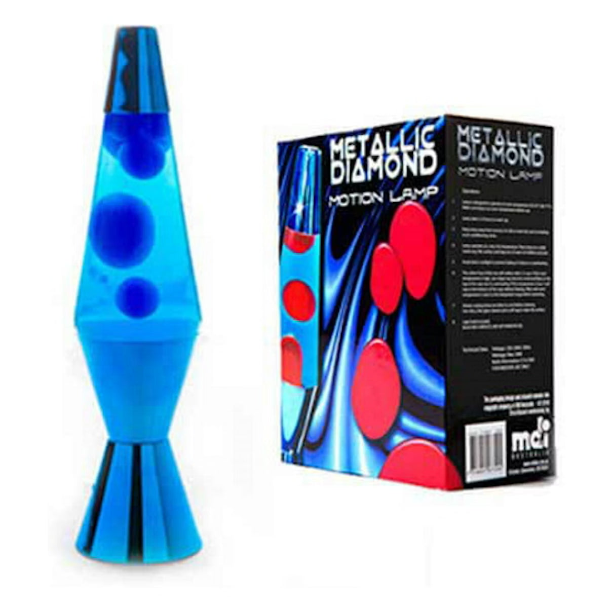 MDI - Metallic Diamonds Motion Lamp Blue
