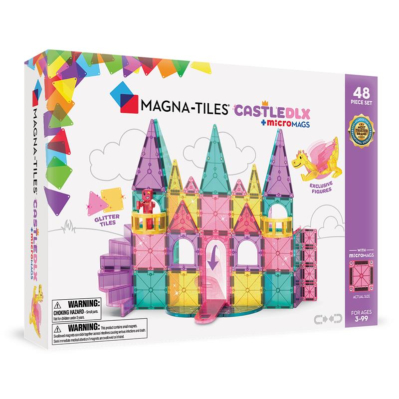 Magna Tiles - Castle Deluxe + MicroMAGS 48 piece