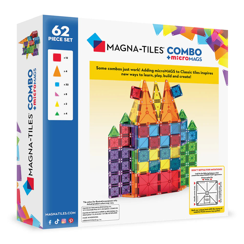 Magna Tiles - Combo + MicroMAGS 62 piece