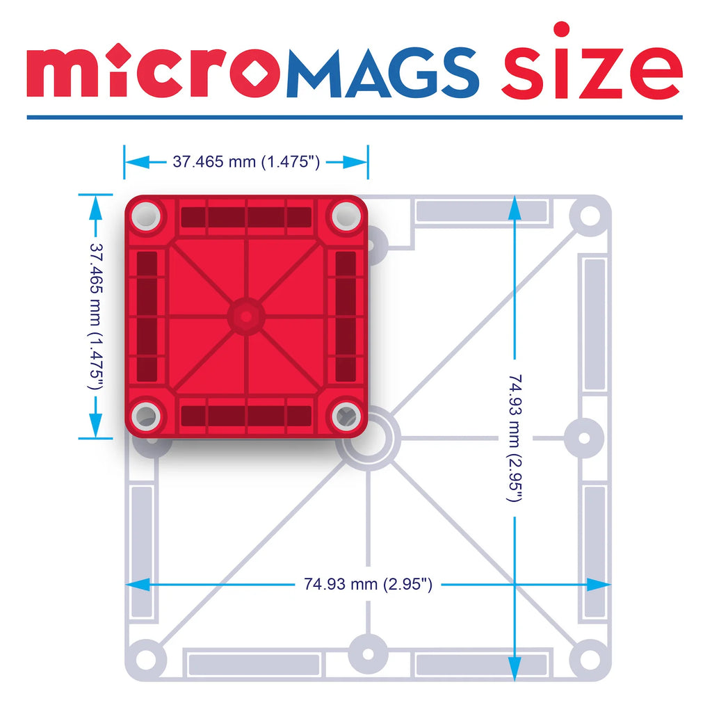 Magna Tiles - Micro Mags Travel Set - 26 piece
