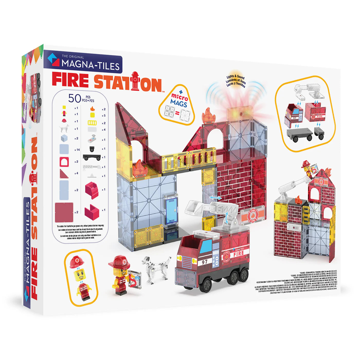 Magna Tiles - Fire Station - 50 piece