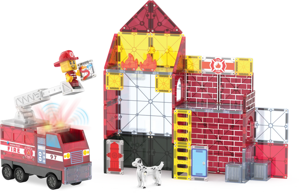 Magna Tiles - Fire Station - 50 piece