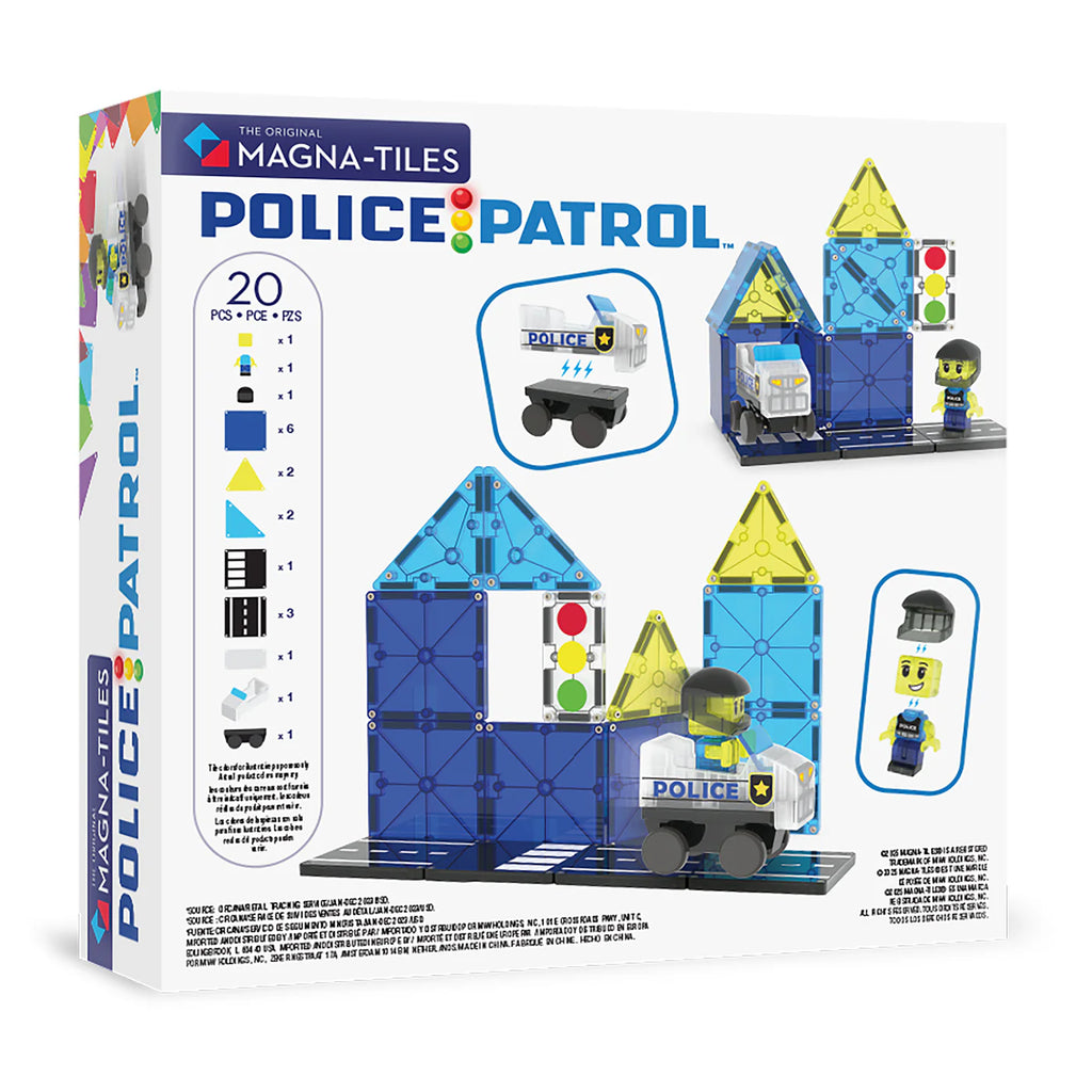 Magna Tiles - Police Patrol - 20 piece