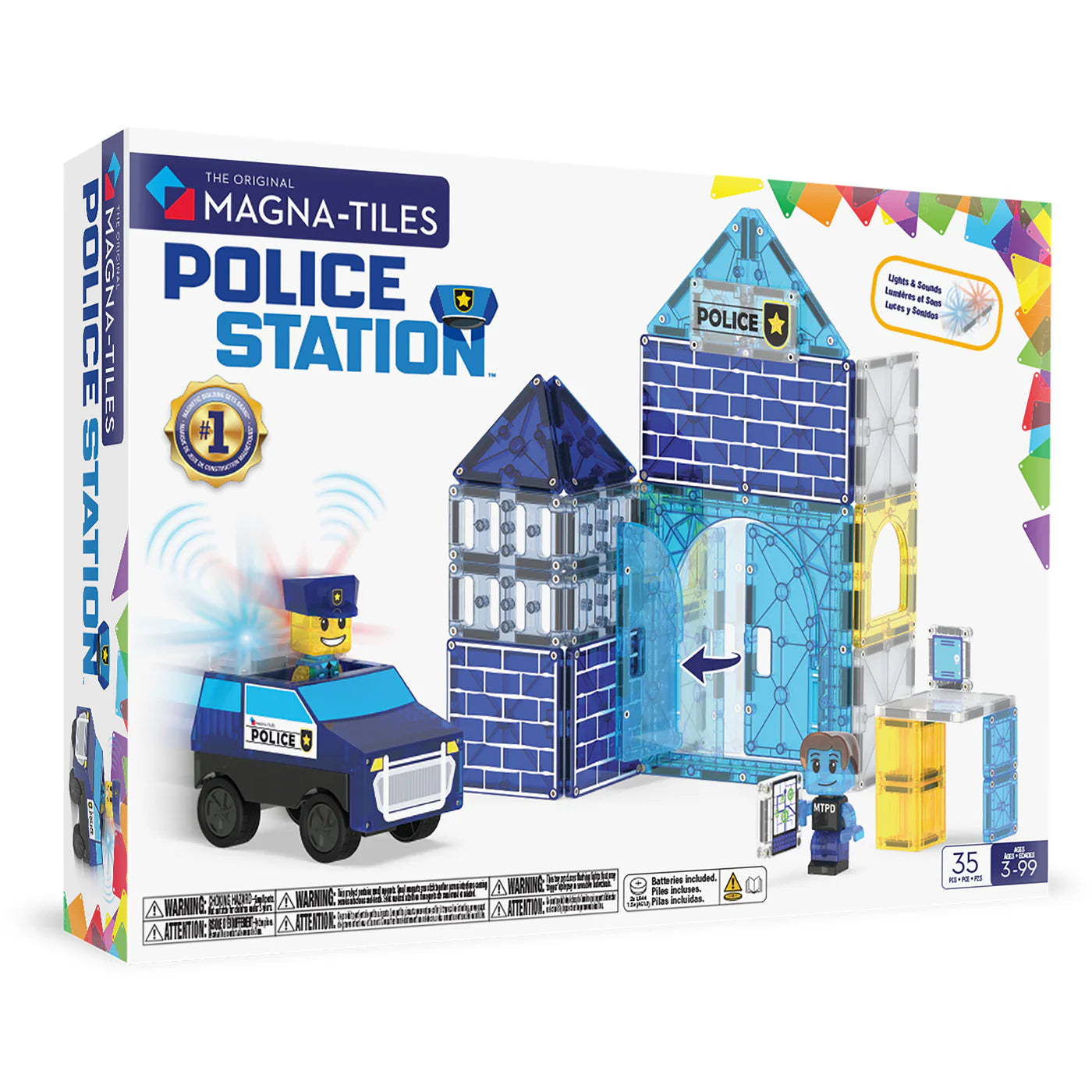 Magna Tiles - Police Station - 35 piece