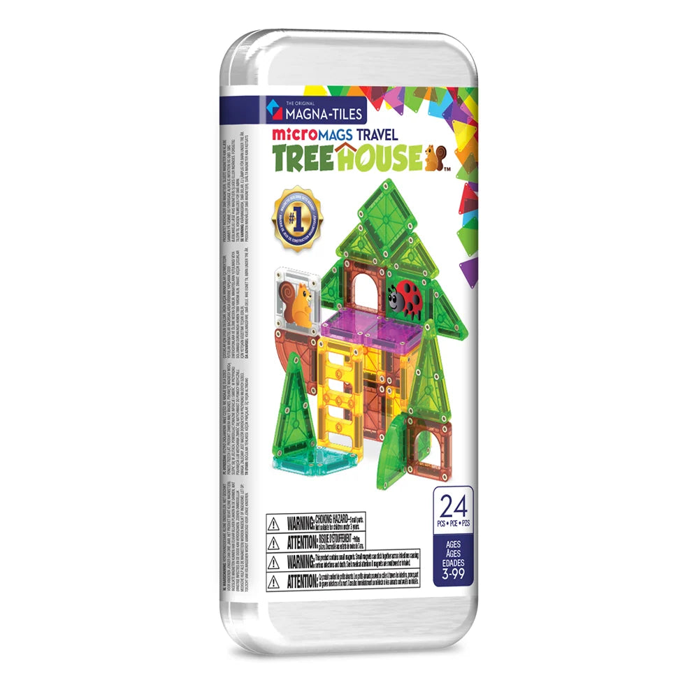 Magna Tiles - MicroMags Travel Tree House 24pc