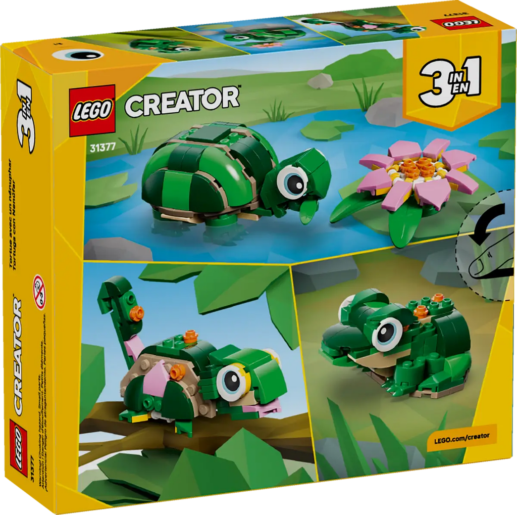 LEGO - Creator Turtle with a Waterlily 31377