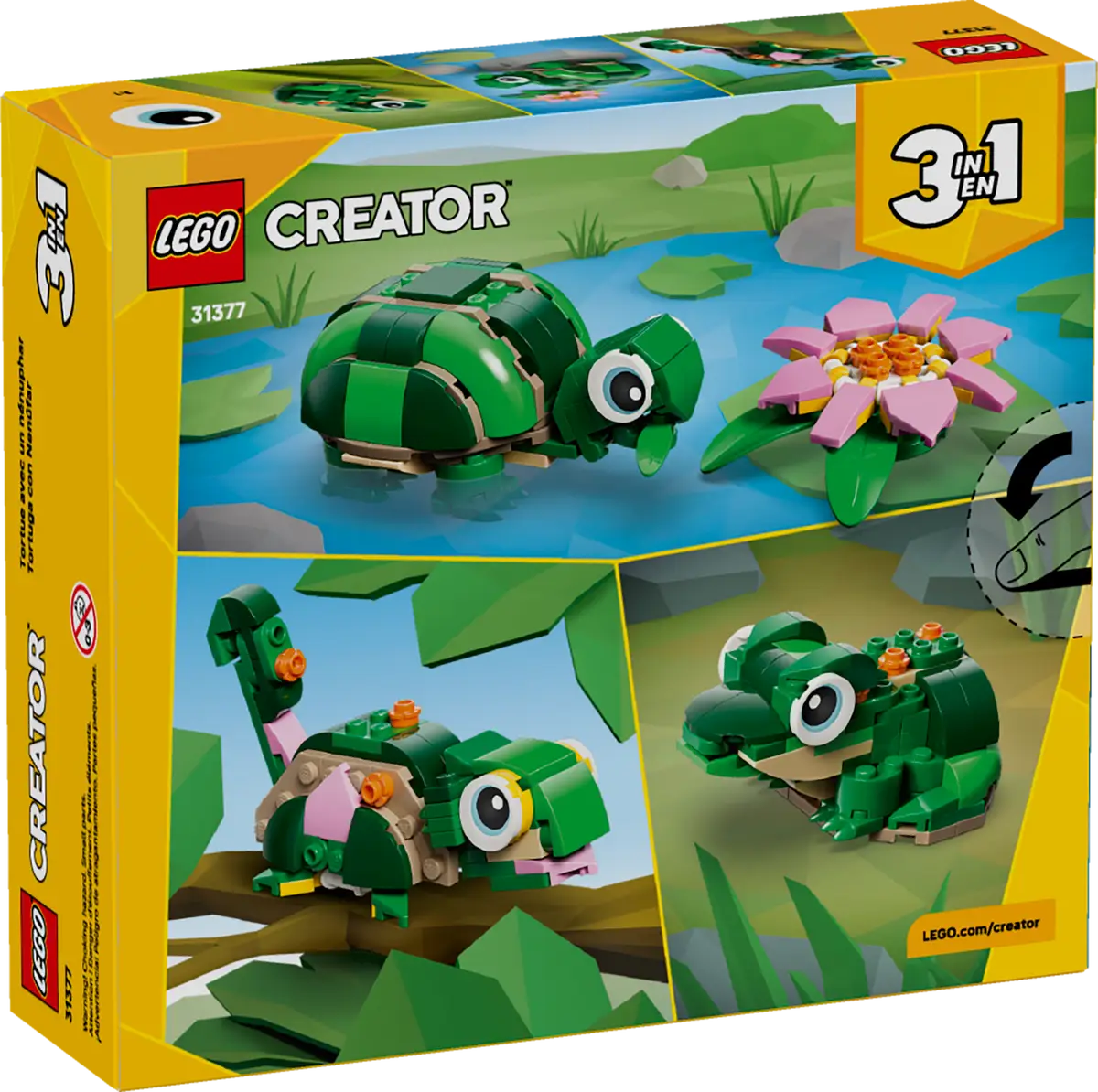 LEGO - Creator Turtle with a Waterlily 31377