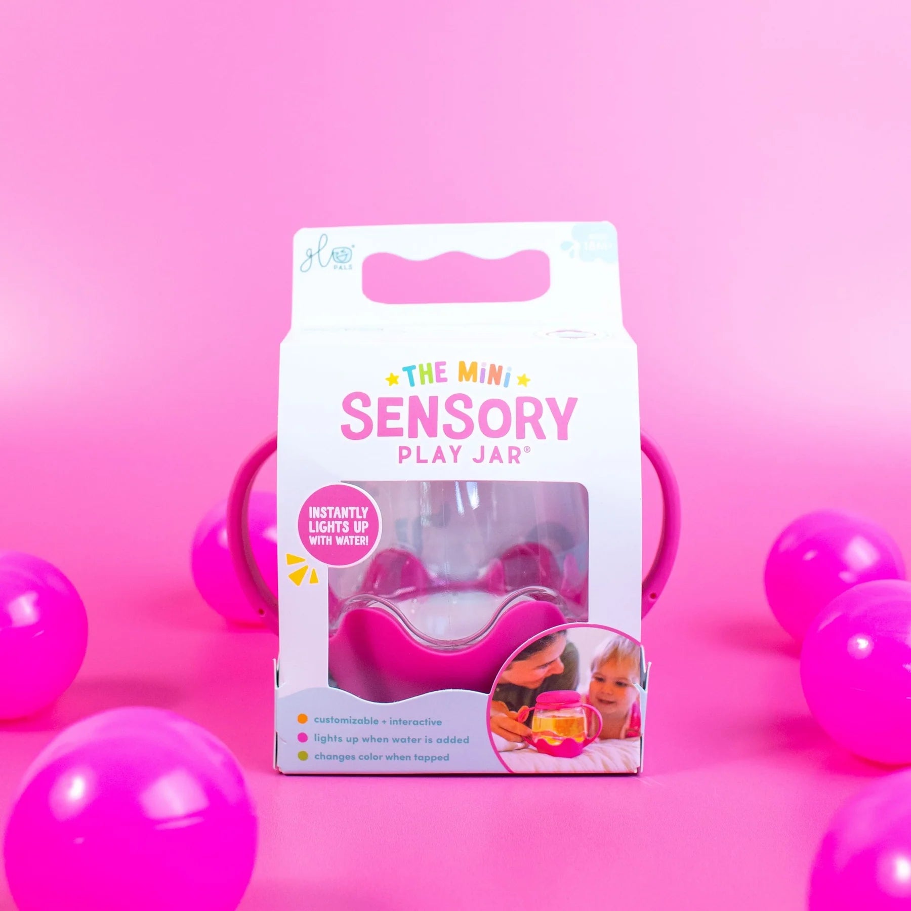Jellystone - Mini Sensory Jar Pink