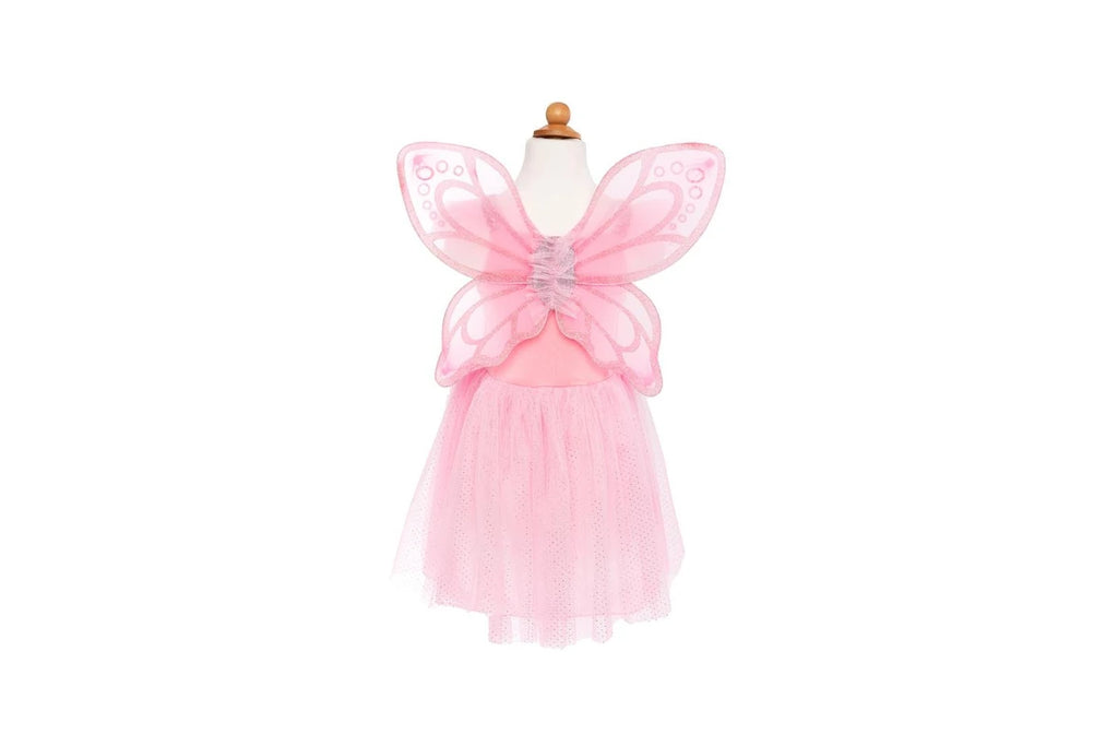 Great Pretenders - Pink Sequins Butterfly Dress & Wings - Size 5-7
