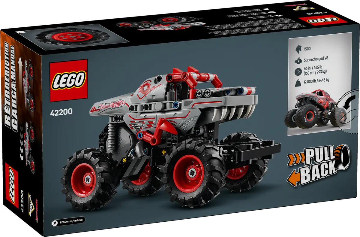 LEGO - Technic Monster Jam ThunderROARus Pull Back 42200