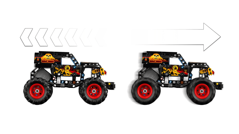 LEGO - Technic Monster Jam Grave Digger Fire and Ice 42219