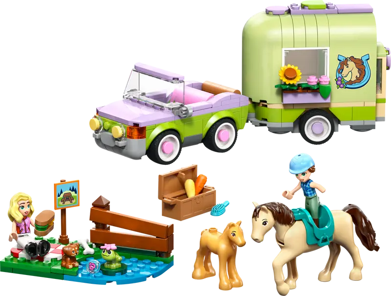 LEGO - Friends Horse and Baby Foal Trailer 42695