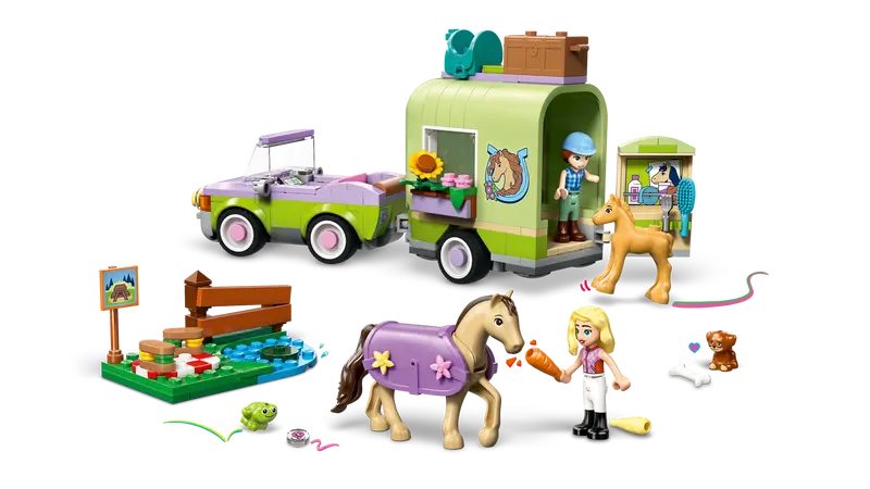 LEGO - Friends Horse and Baby Foal Trailer 42695